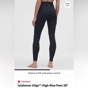 Lululemon Align Leggings 28” True Navy 2